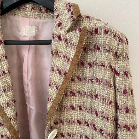 Y2K  tweed‎ longline blazer / jacket - Picture 10 of 10
